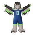 Logo Brands Seattle Seahawks Inflatable Mascot 628-100-M